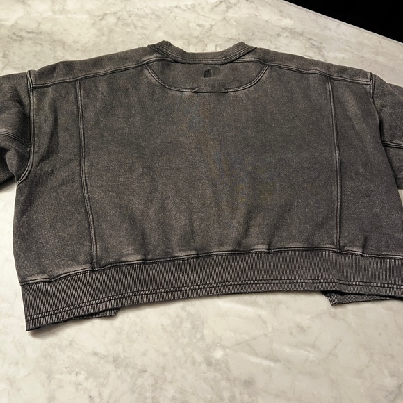Free People intercept pullover. Washed Black. EUC. Small. - Picture 5 of 11